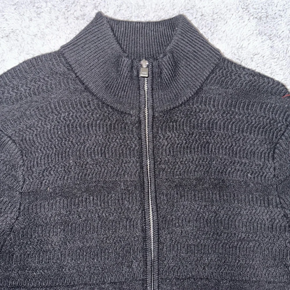 Christian Lacroix Women’s Black 100%Merino Wool Full Zip Jacket Sweater Size M - Picture 4 of 12